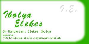 ibolya elekes business card